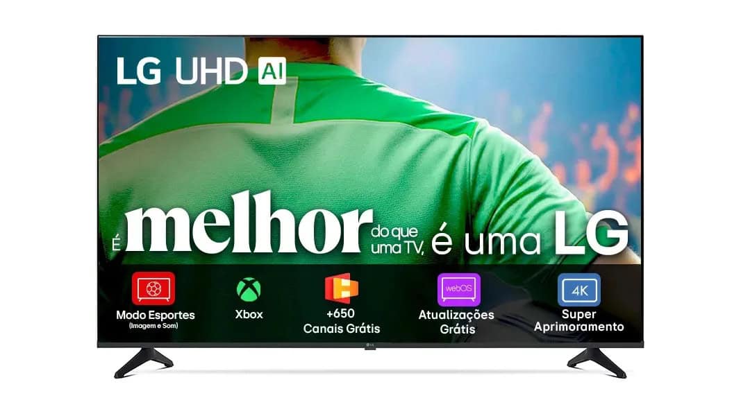 TV LG de 65 polegadas com desconto aparece no Mercado Livre durante a Copa