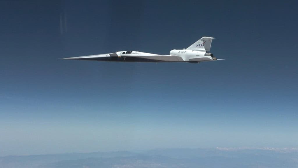 Descubra x-59 da nasa supera a velocidade do som pela primeira vez