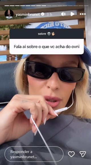 Descubra yasmin brunet comenta sobre extraterrestres: ‘não são do bem’