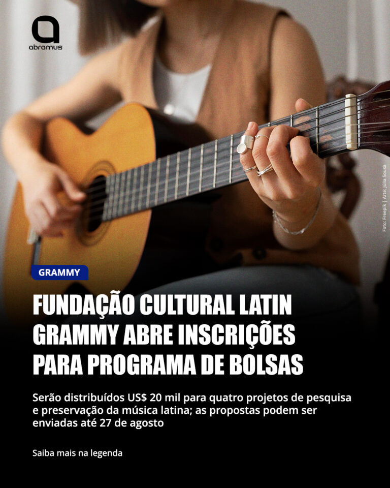 Fundação Cultural Latin Grammy abre inscrições para bolsas de pesquisa e preservação musical