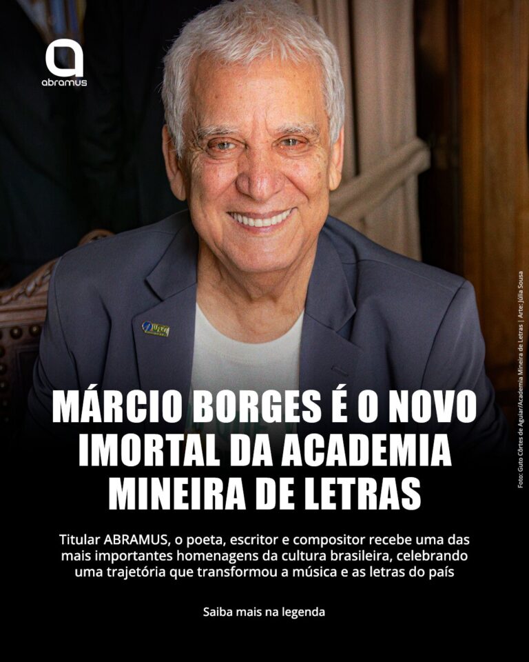 Márcio Borges assume cadeira nº 29 da Academia Mineira de Letras