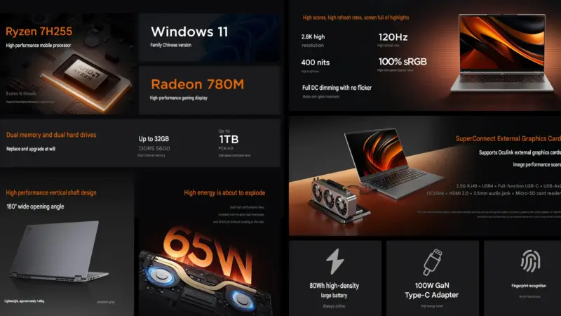 Lenovo lança notebook acessível com suporte a GPU externa via OCuLink