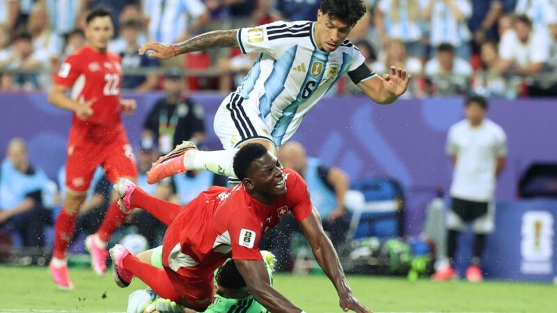 Galeria de fotos registra o duelo entre Argentina e Suíça pelas quartas da Copa do Mundo