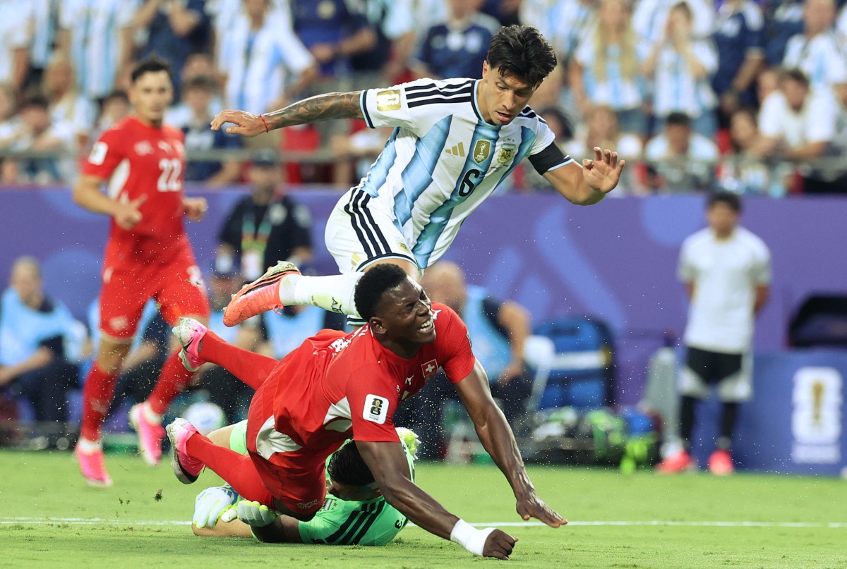 Galeria de fotos registra o duelo entre Argentina e Suíça pelas quartas da Copa do Mundo