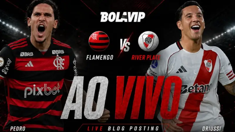 Flamengo empata em 2 a 2 com o River Plate em amistoso no Estádio do Algarve