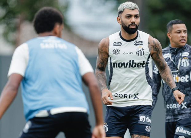 Santos divulga escalação para amistoso contra União São João com Gabigol entre os reservas