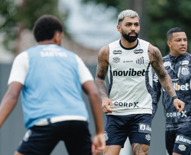 Santos divulga escalação para amistoso contra União São João com Gabigol entre os reservas