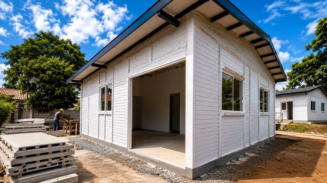 19/10/2025: Vídeo do ZN BRIQUE mostra casa de placas de concreto com kit pré-moldado de cerca de R$ 7.900