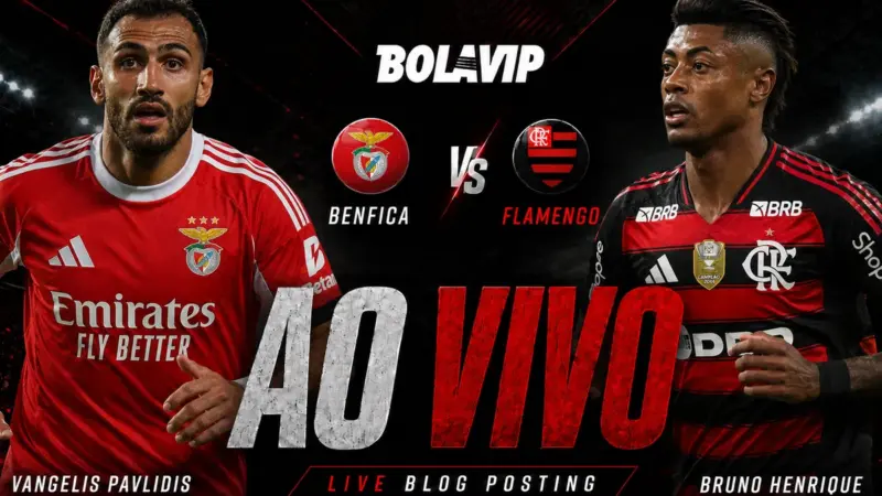 Benfica 0 x 0 Flamengo: primeiro tempo em andamento pelo Troféu Algarve