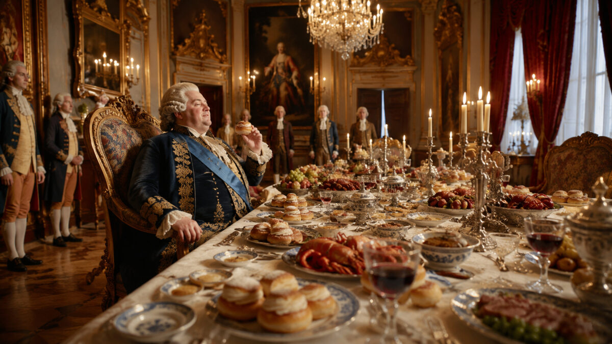12/02/1771 — Rei da Suécia Adolfo Frederico morreu pouco depois de banquete com lagosta, caviar e 14 porções de sua sobremesa favorita