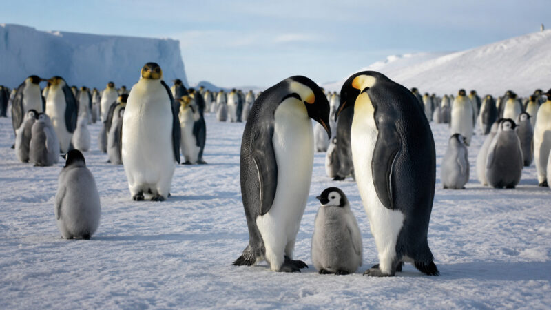 Iceberg de 13,9 km encalha diante de colônia na Antártida e coincide com queda de 69% em filhotes de pinguins-imperadores