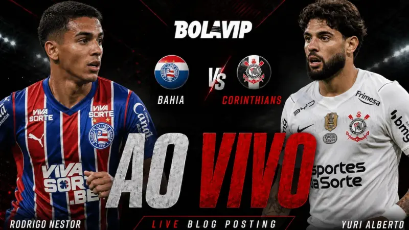 Bahia e Corinthians se enfrentam na Arena Fonte Nova; acompanhe o jogo ao vivo