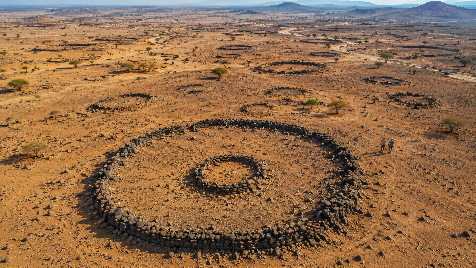 Descoberta por satélite revela 260 monumentos funerários no deserto de Atbai, no Sudão
