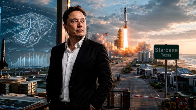 Elon Musk, apontado como o primeiro trilionário, transforma base da SpaceX em cidade oficial no Texas
