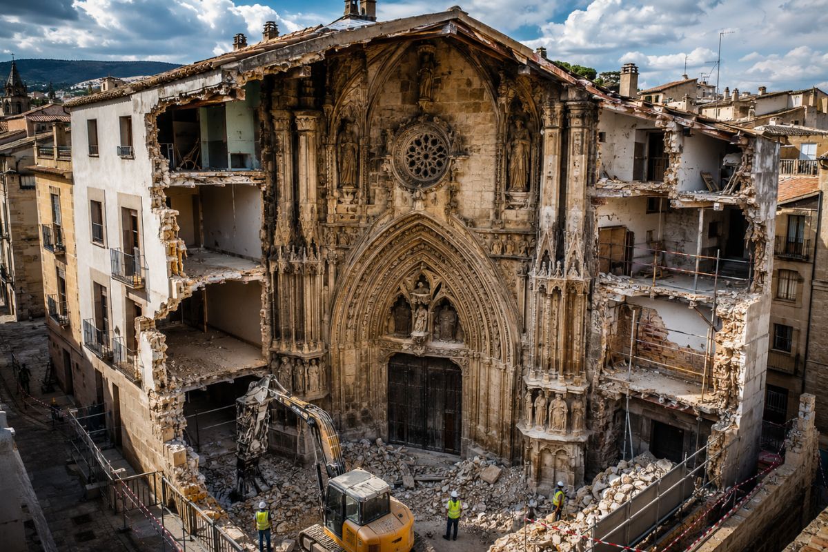 20/11/2016 — Morador encontra fachada de pedra renascentista ao reformar casa em Úbeda