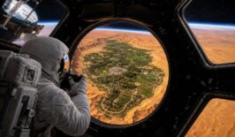 Oásis de Jubbah surge como mancha verde no deserto em foto registrada da Estação Espacial Internacional