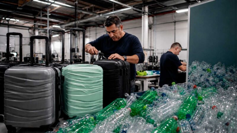 Com 32 garrafas PET por mala de bordo, brasileiro chegou a faturar R$ 250 mil por mês com bagagens sustentáveis