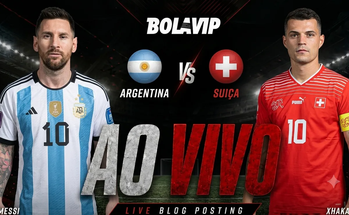 Argentina enfrenta Suíça nas quartas da Copa do Mundo 2026 às 22h (de Brasília)