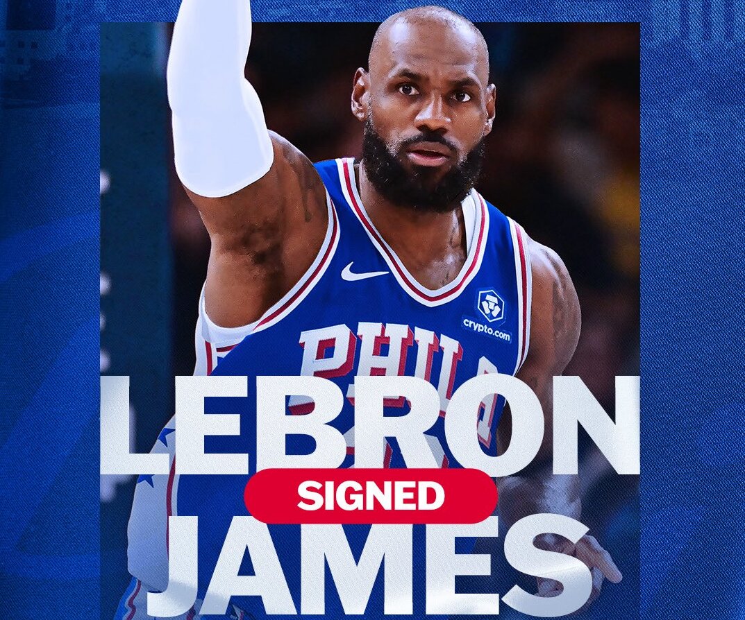 LeBron James é oficializado como reforço do Philadelphia 76ers