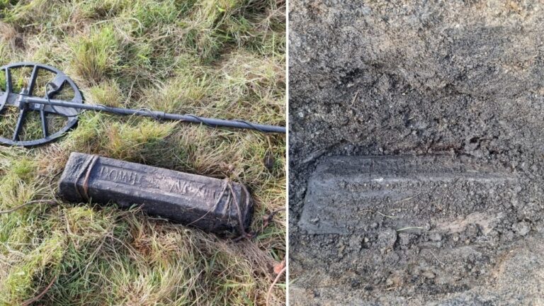 Dois lingotes romanos de chumbo datados de 87 d.C. são encontrados em fazenda no País de Gales