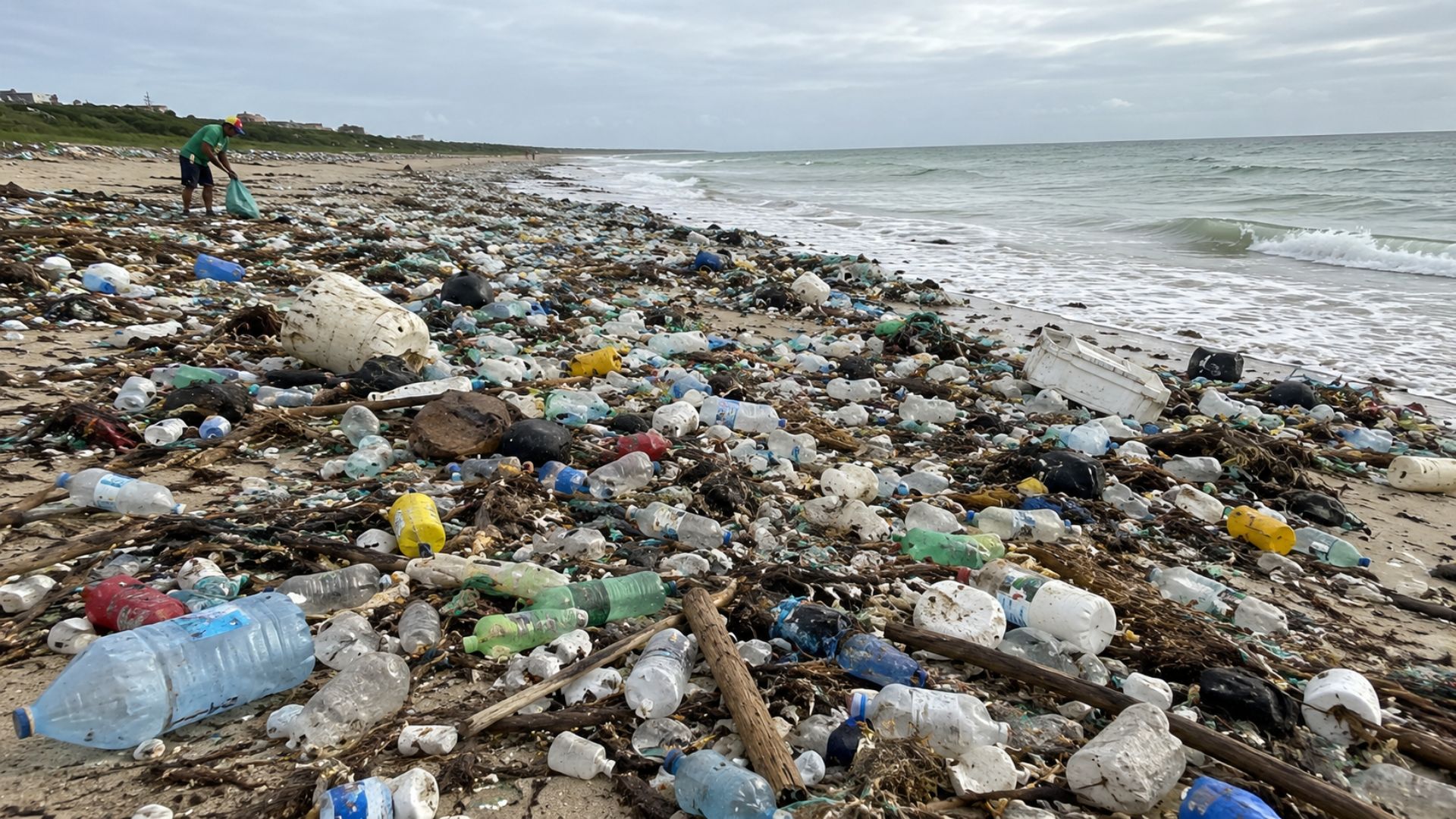 Praia brasileira antes considerada intocada recebe mais de 50 toneladas de lixo trazido pelo mar