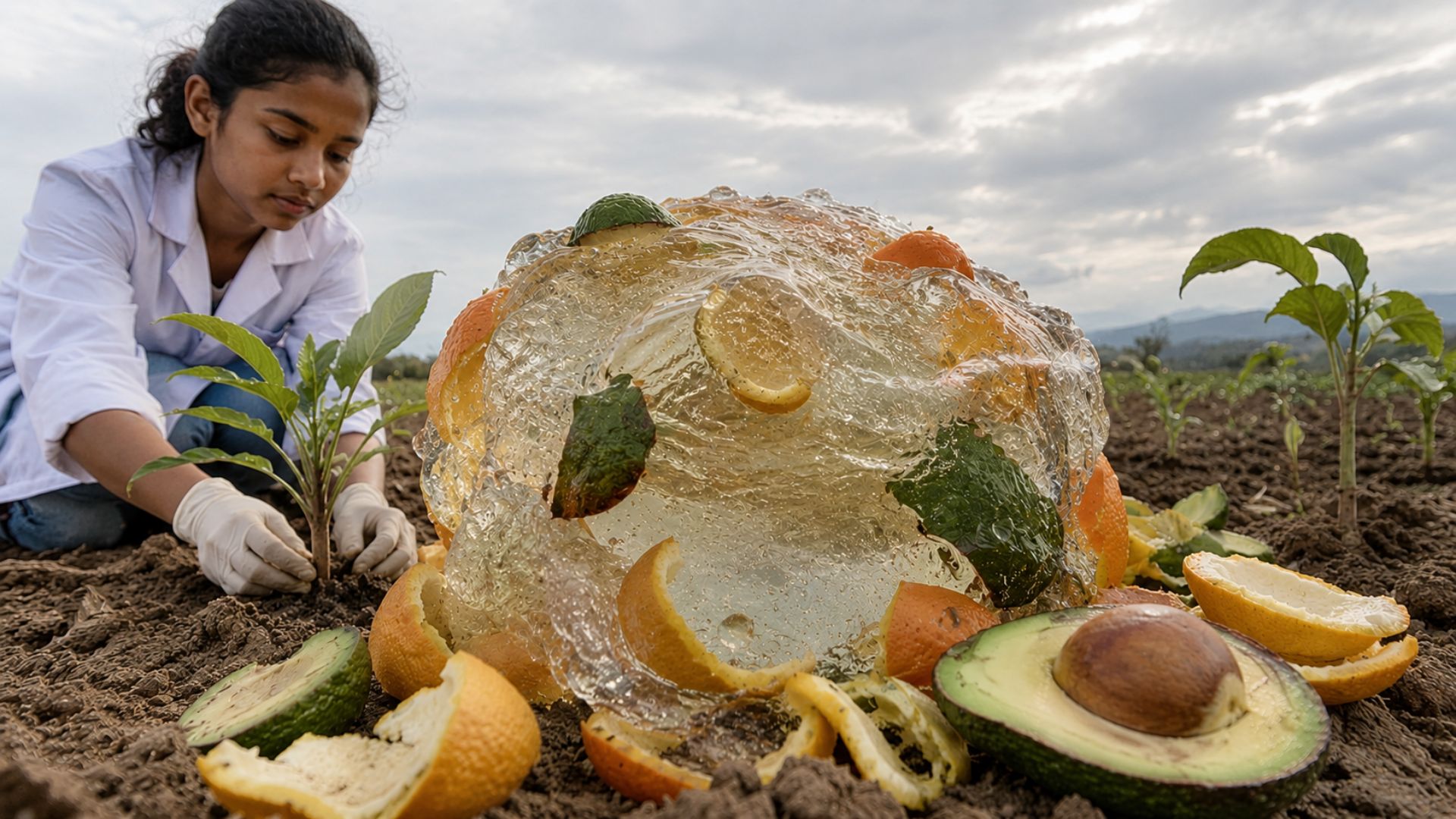 Estudante sul-africana de 16 anos transformou cascas de laranja e abacate em material para reter água no solo e venceu a Google Science Fair