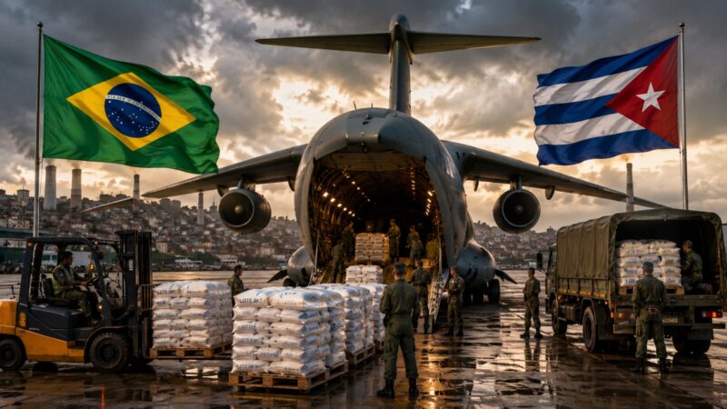 Brasil envia 48 toneladas de leite em pó a Cuba em dois voos da FAB durante crise energética na ilha