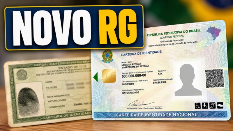 Governo libera novo RG e divulga prazo para validade do documento antigo