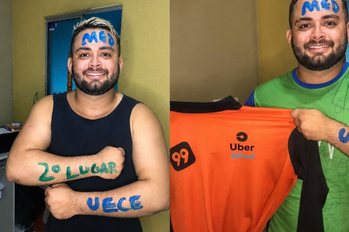Motoboy de Fortaleza trabalhava oito horas e estudava três antes do turno; na quinta tentativa foi aprovado em Medicina na Uece (Crateús)