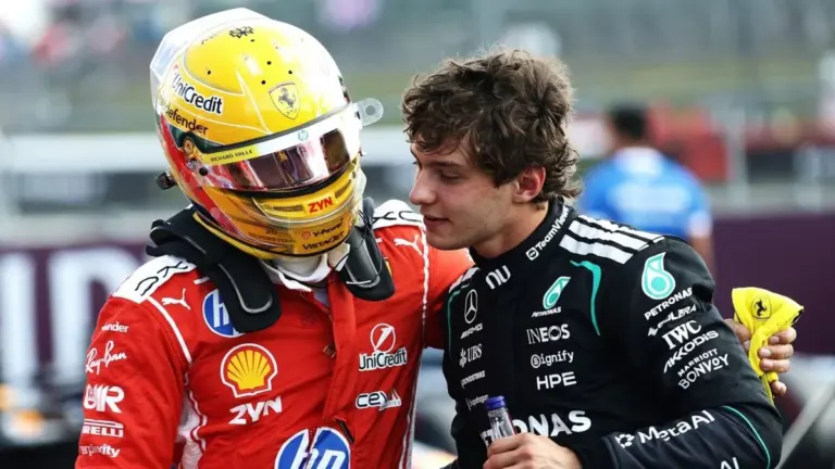 Kimi Antonelli supera Hamilton e vence primeira corrida sprint no GP da Inglaterra