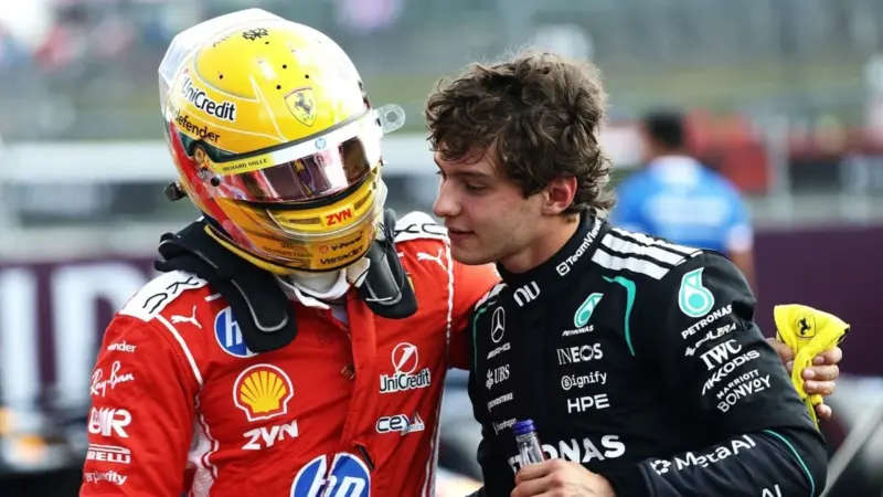 Kimi Antonelli supera Hamilton e vence primeira corrida sprint no GP da Inglaterra