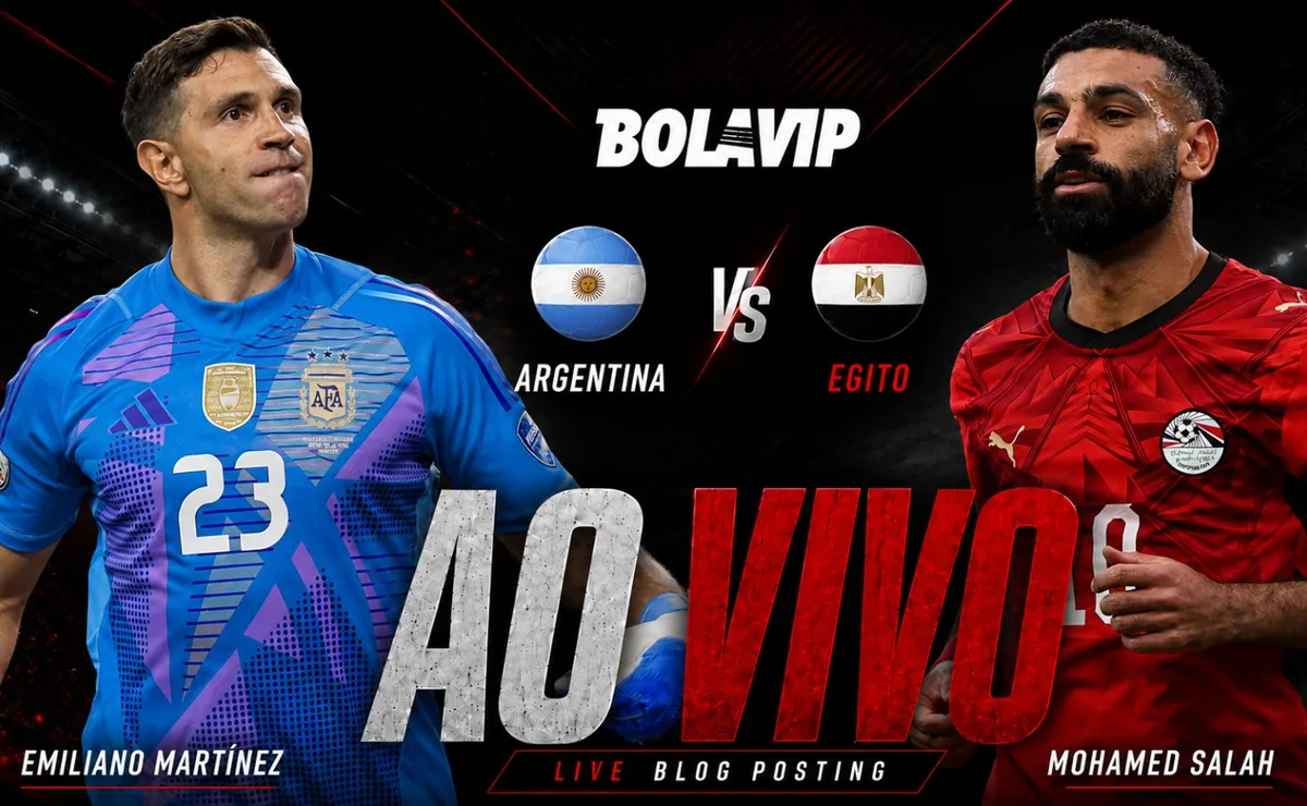 Argentina perde por 1 a 0 para o Egito no intervalo das oitavas da Copa do Mundo 2026