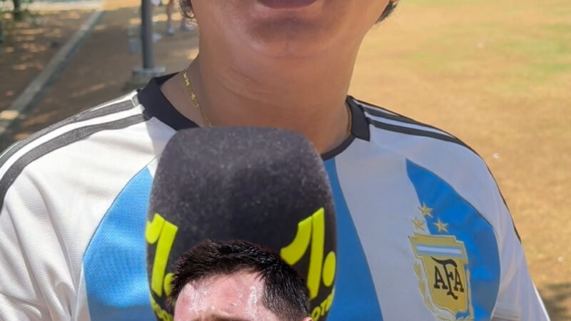 Torcida argentina reage à virada sobre o Egito