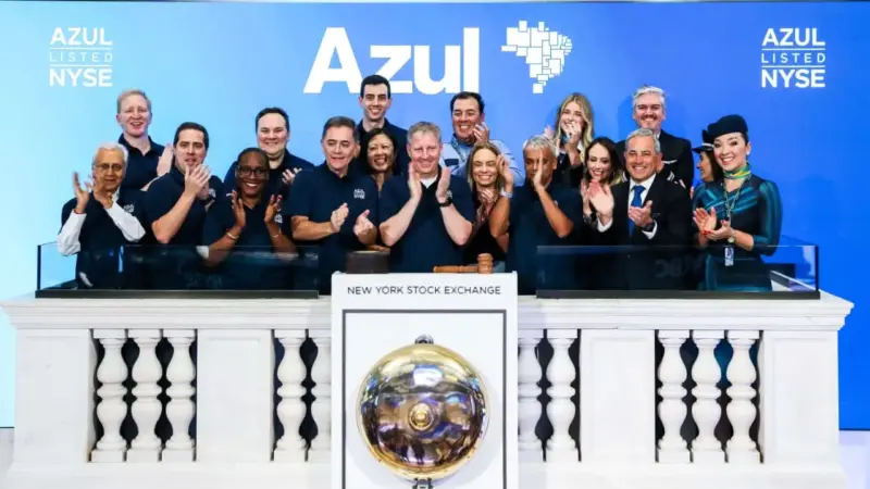 Azul volta a negociar na NYSE e inicia nova fase em sua estratégia internacional
