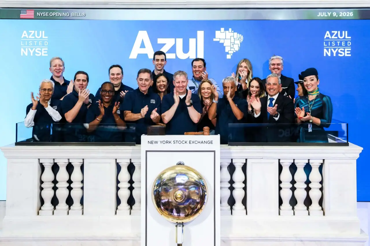 Azul volta a negociar na NYSE e inicia nova fase em sua estratégia internacional