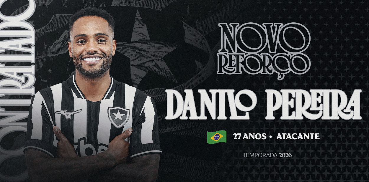 Botafogo oficializa contratação do atacante Danilo Pereira por empréstimo até junho de 2027