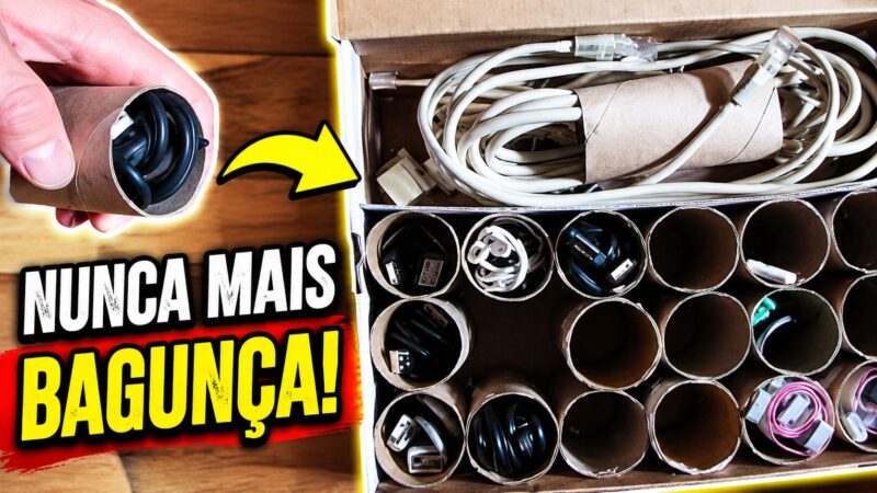 Transforme rolos vazios de papel higiênico em soluções práticas para casa
