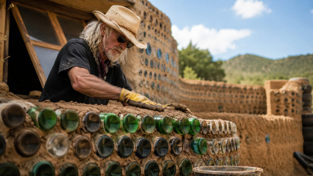 Arquiteto Michael Reynolds transforma resíduos em casas autossuficientes e inspira adaptação das Earthships no Ceará
