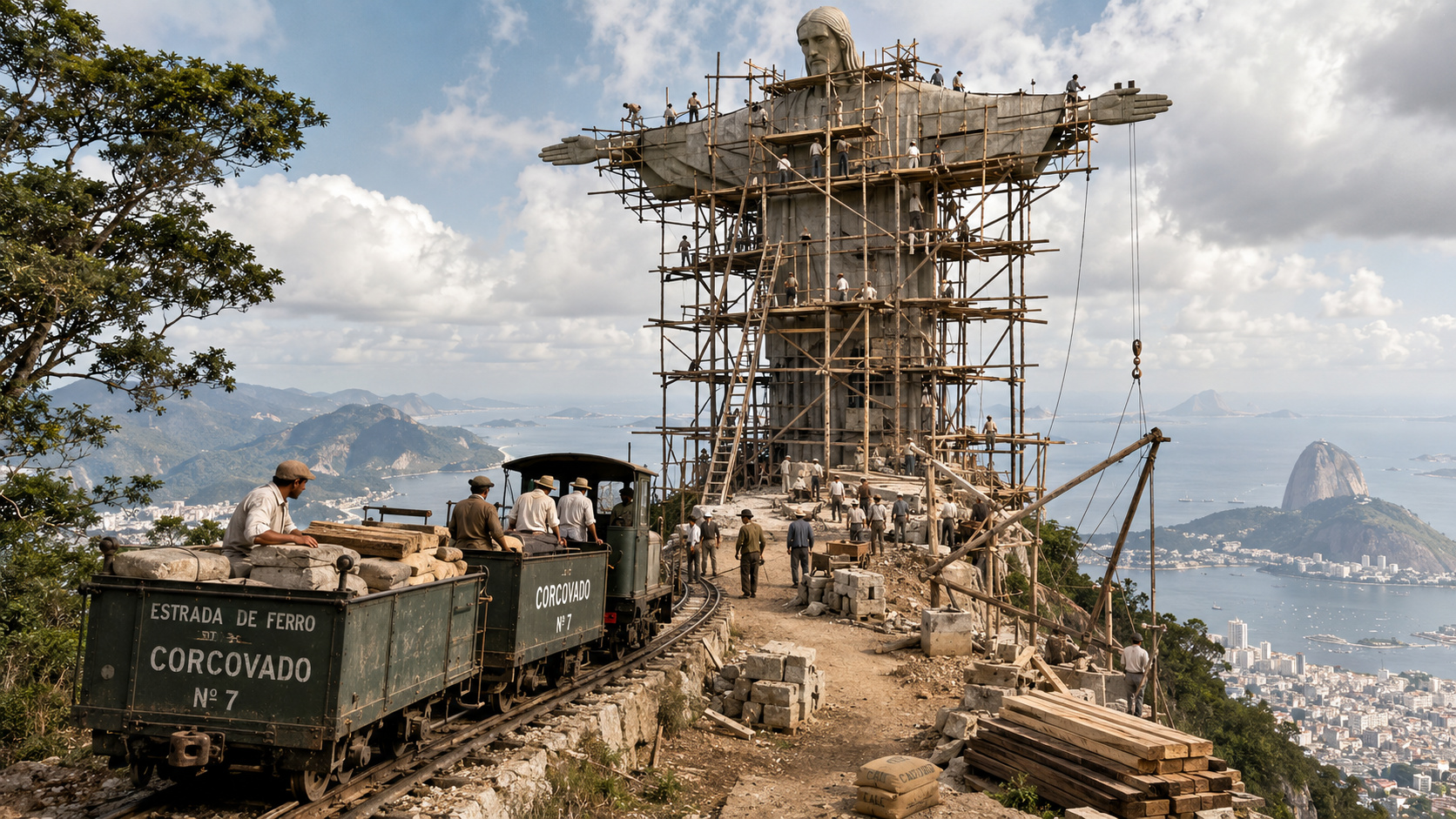 Cristo Redentor: obra de 9 anos reúne inovações de engenharia no topo do Corcovado