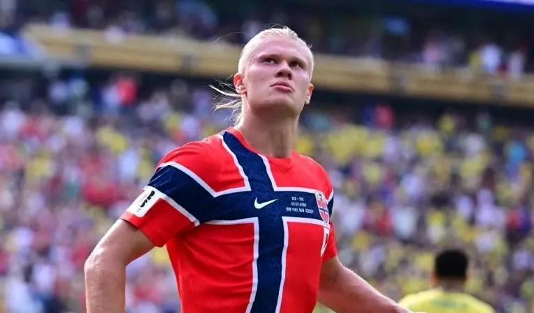Haaland lidera lista e adiciona 30 milhões de seguidores no Instagram durante a Copa