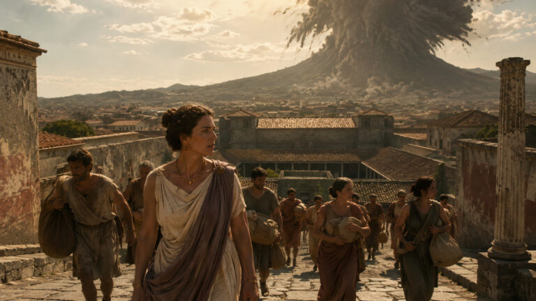 Nova pesquisa indica que milhares fugiram de Pompeia em 79 d.C. e destaca papel de uma empresária romana