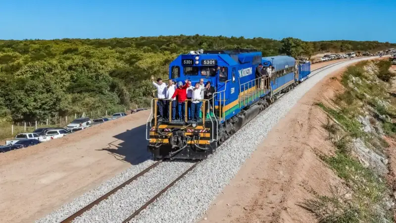 Trecho entre CE e PI da Ferrovia Transnordestina chega a 82% das obras concluídas
