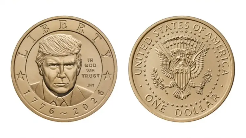 EUA começam a fabricar moeda de US$ 1 com retrato de Donald Trump