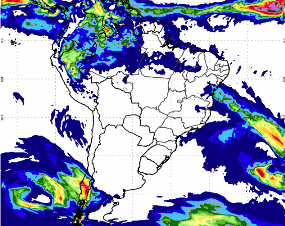 Chuva avança no Norte e Nordeste; Sul e Sudeste seguem com noites frias e risco de geada