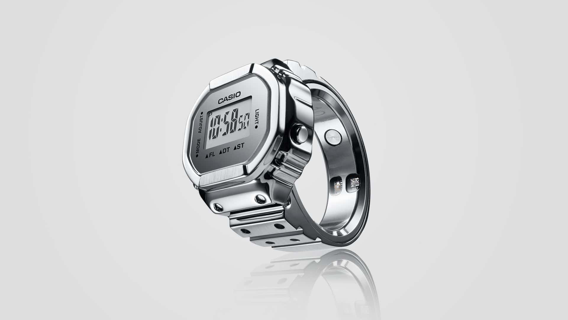 Casio lança anel inteligente com visual de relógio digital e monitoramento de saúde
