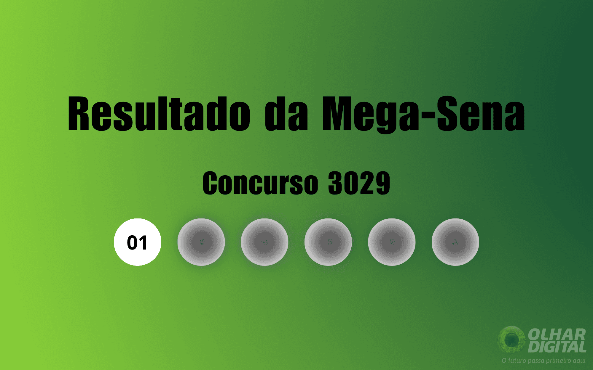 Resultado da Mega-Sena (concurso 3029) — sorteio em 11/07/2026