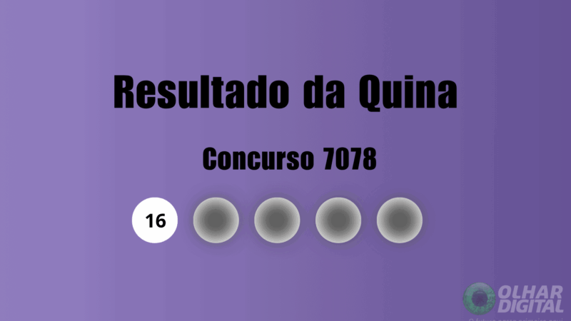 Resultado da Quina — 30/07/2026: números do concurso 7078