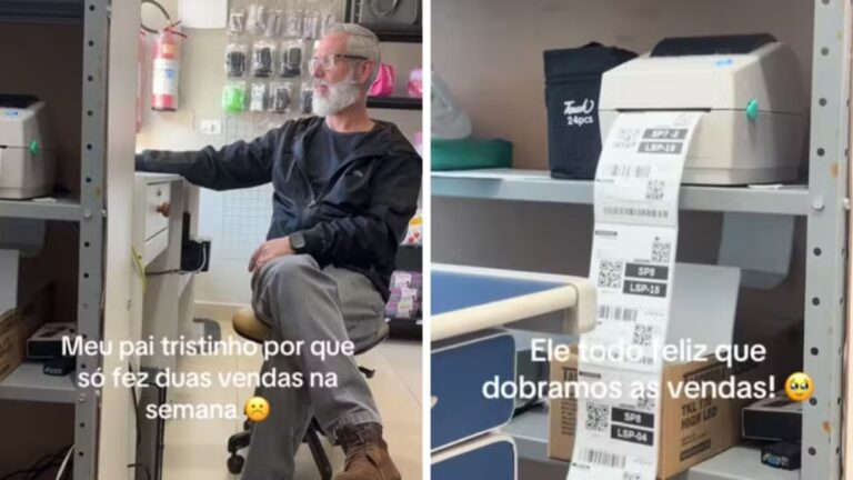 Vídeo de filha que mostra pai com apenas duas vendas em uma semana viraliza no TikTok e dobra a demanda da loja em São Bernardo do Campo