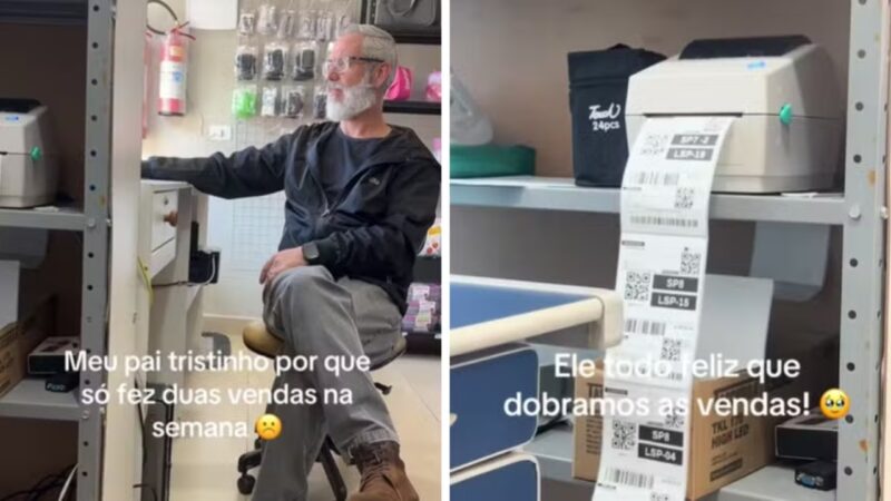Vídeo de filha que mostra pai com apenas duas vendas em uma semana viraliza no TikTok e dobra a demanda da loja em São Bernardo do Campo