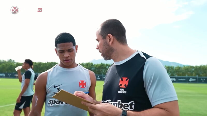 Vasco intensifica preparação no CT Moacyr Barbosa com foco no confronto contra o Bahia